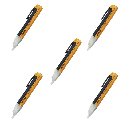 Kit 5 Caneta Chave Teste Eletricista Detecta Tensão 90-1000v