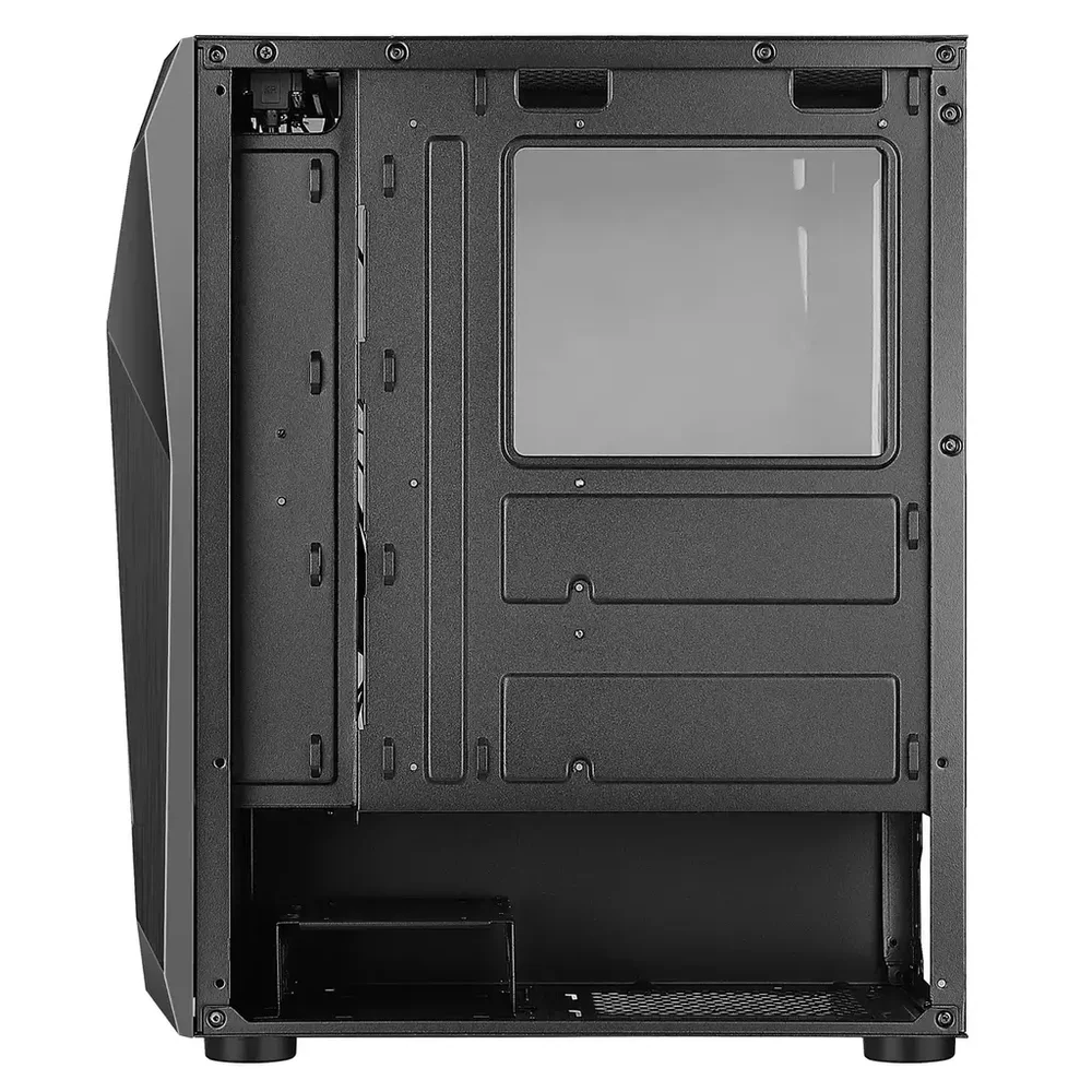 Imagem 2 de 5 do produto Gabinete Gamer Rise Mode X4 Glass Black S/ Fans - Rm-x4-04-fb.