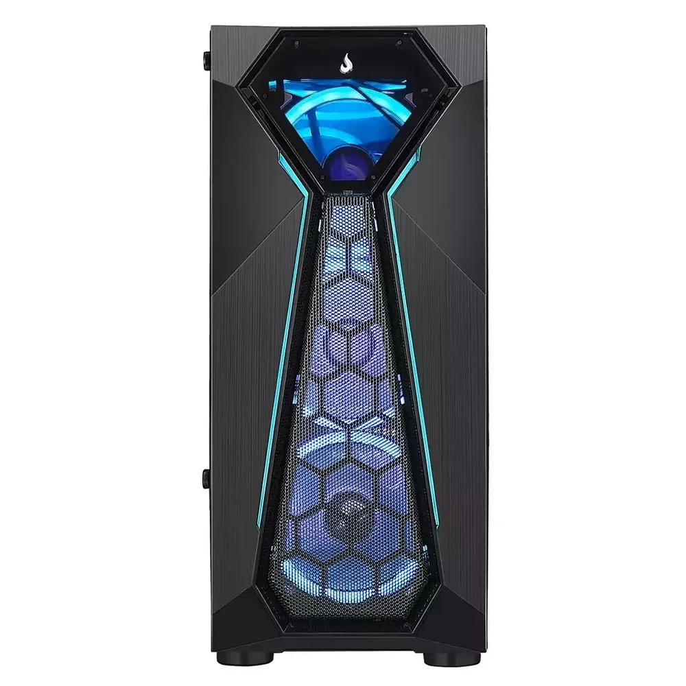 Imagem 5 de 5 do produto Gabinete Gamer Rise Mode X4 Glass Black S/ Fans - Rm-x4-04-fb.