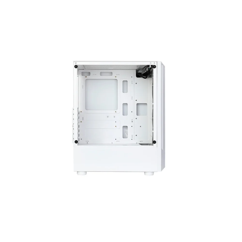 Imagem 4 de 5 do produto Gabinete Gamer Rise Mode Wave Mid Tower Vidro Temperado USB 3.0 C/ 3x Fans ARGB Branco - RM-WA-BW-ARGB