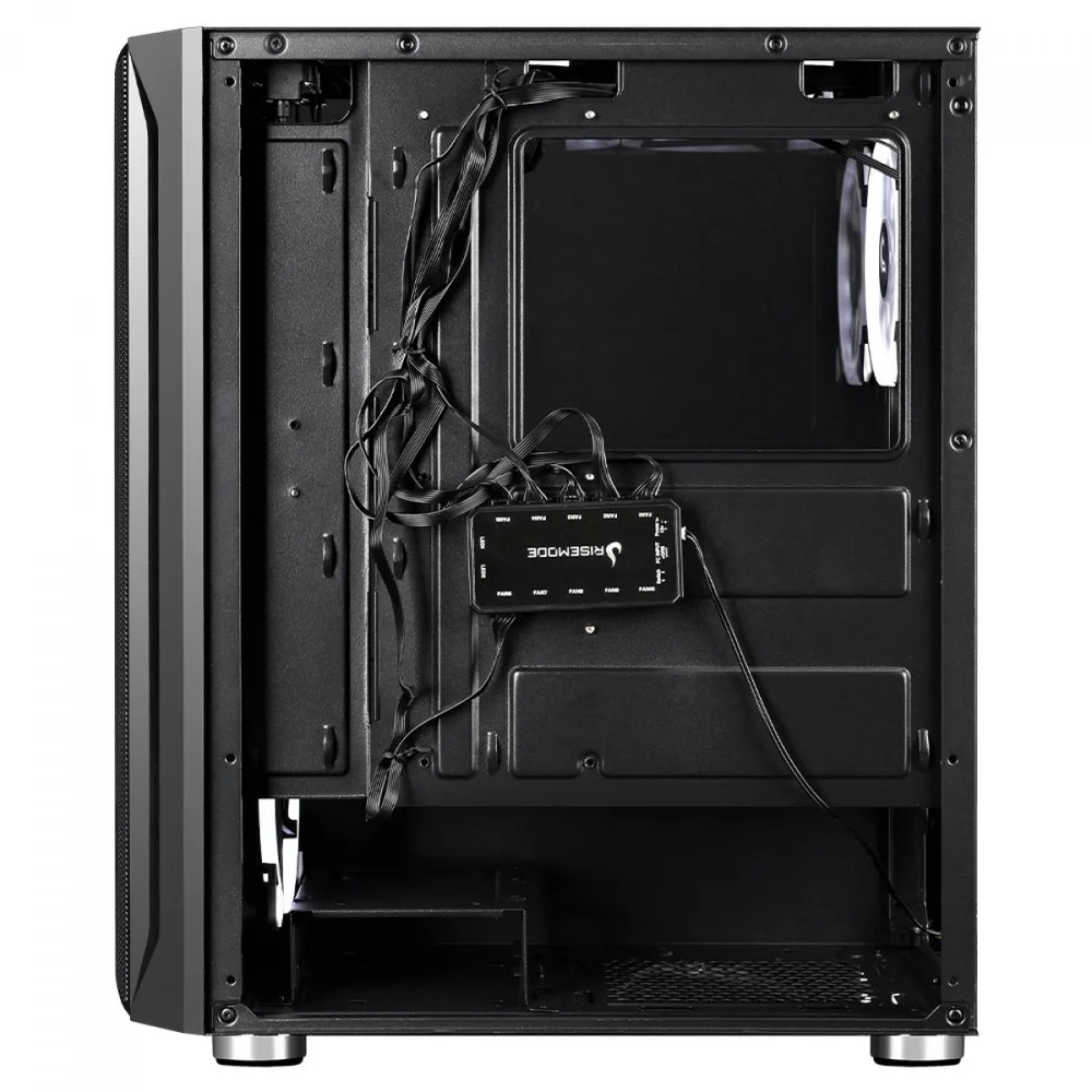 Gabinete Gamer Rise Mode Z3 Glass, Lateral em Vidro Fumê, Sem FANs, Preto - RM-Z03-03-FB Gabinete Gamer Rise Mode Z3 Glass, Lateral em Vidro Fumê, Sem FANs, Preto - RM-Z03-03-FB