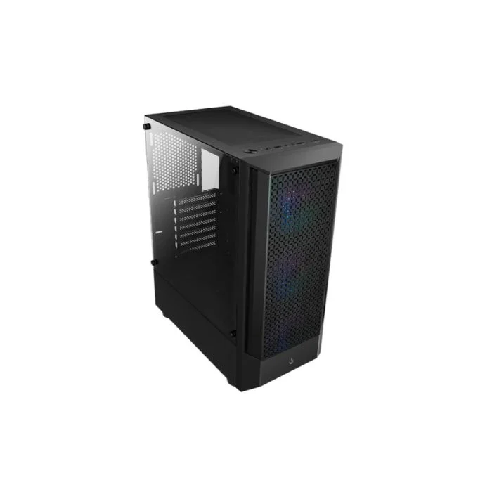Imagem 4 de 5 do produto Gabinete Gamer Rise Mode Wave Black, Mid Tower, Lateral em Vidro Fumê, ARGB, ATX, 3 Cooler Fan ARGB, Preto - RM-WA-FB-ARGB