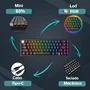 Teclado Mecanico Rise Mode Gm1 Pro Black RGB Switch Outemu Brown - Rm-tcm-gm1p-bbro.