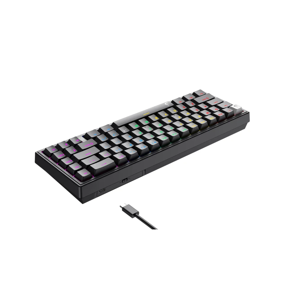 Teclado Mecanico Rise Mode Gm1 Pro Black RGB Switch Outemu Brown - Rm-tcm-gm1p-bbro. Teclado Mecanico Rise Mode Gm1 Pro Black RGB Switch Outemu Brown - Rm-tcm-gm1p-bbro.
