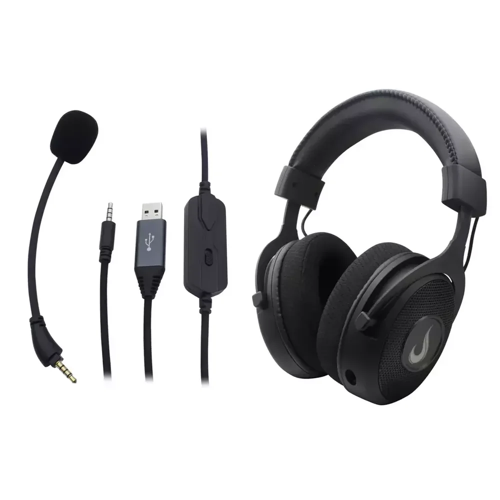 Imagem 2 de 3 do produto Headset Gamer Rise Mode Pure Sound, 7.1 Surround, Drivers 50mm, Usb-c, Preto - Rm-hs-ps-b.