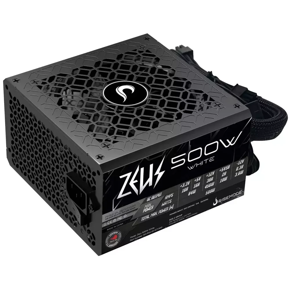 Fonte Gamer Rise Mode Zeus 500w Ctr White - Rm-psu-01-wt-500. Fonte Gamer Rise Mode Zeus 500w Ctr White - Rm-psu-01-wt-500.
