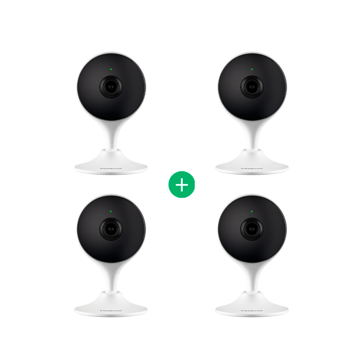 Kit Câmera De Vídeo Wi-fi Intelbras Im3 C - 4 Unidades