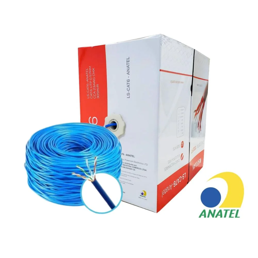 Imagem 4 de 5 do produto Caixa De Cabo De Rede Cat6 23awg Cmx-305m Seclan