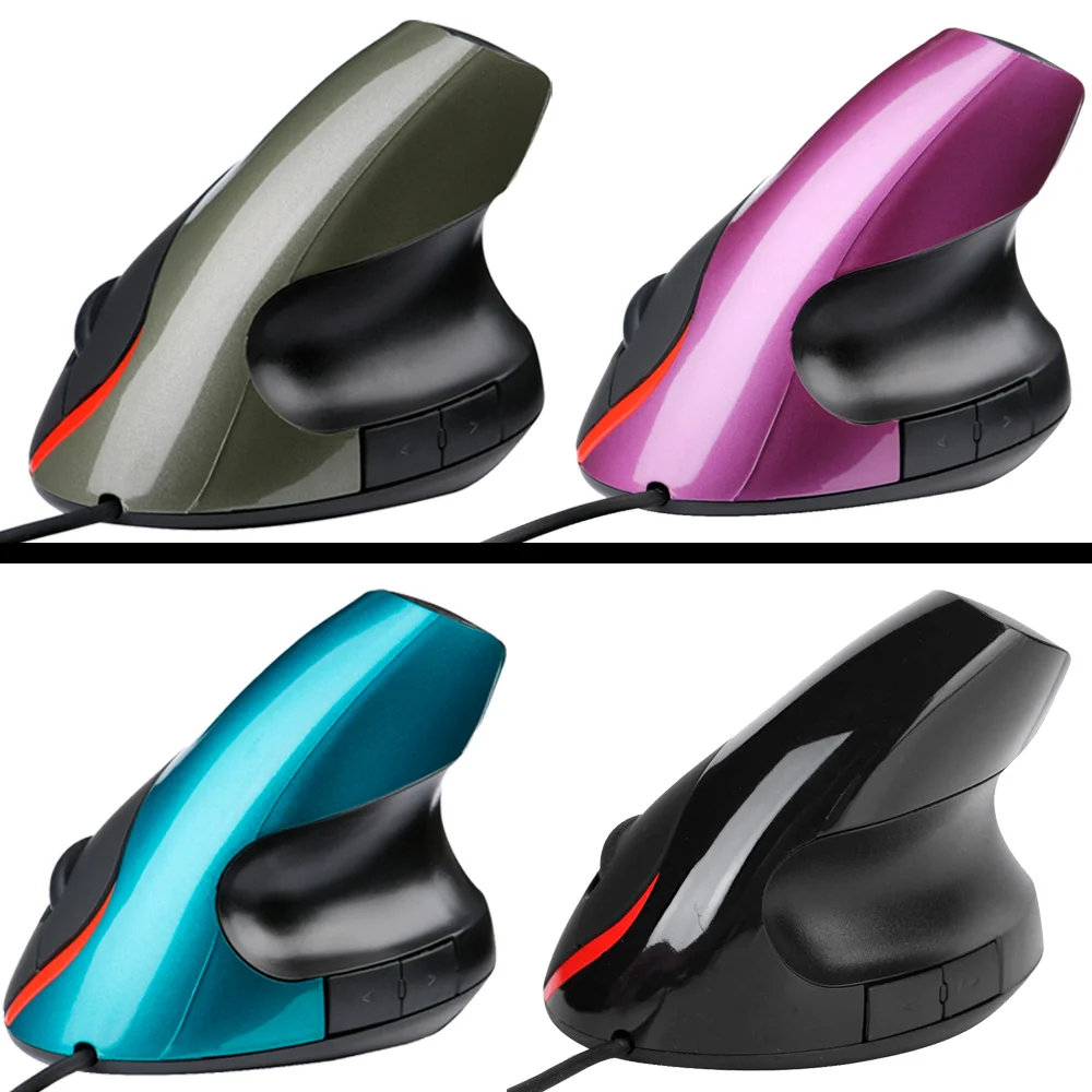Mouse Gamer Vertical Ergonômico LED 6 Botões Óptico Com Fio Jsy-2dy Mouse Gamer Vertical Ergonômico LED 6 Botões Óptico Com Fio Jsy-2dy