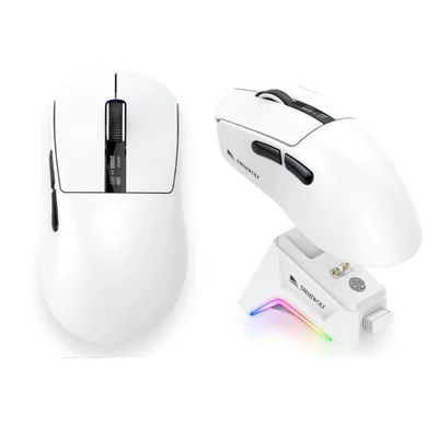 Mouse Smailwolf M6 Paw3311 12000dpi 1khz Tri-mode Branco