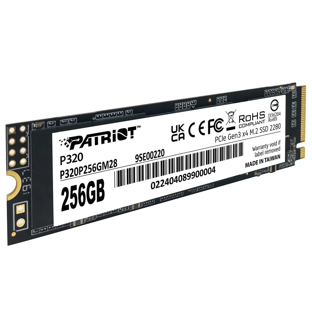 Imagem 4 de 5 do produto SSD 256gb Patriot P320 M.2 2280 Nvme PCie Gen 3 X4 P320p256gm28