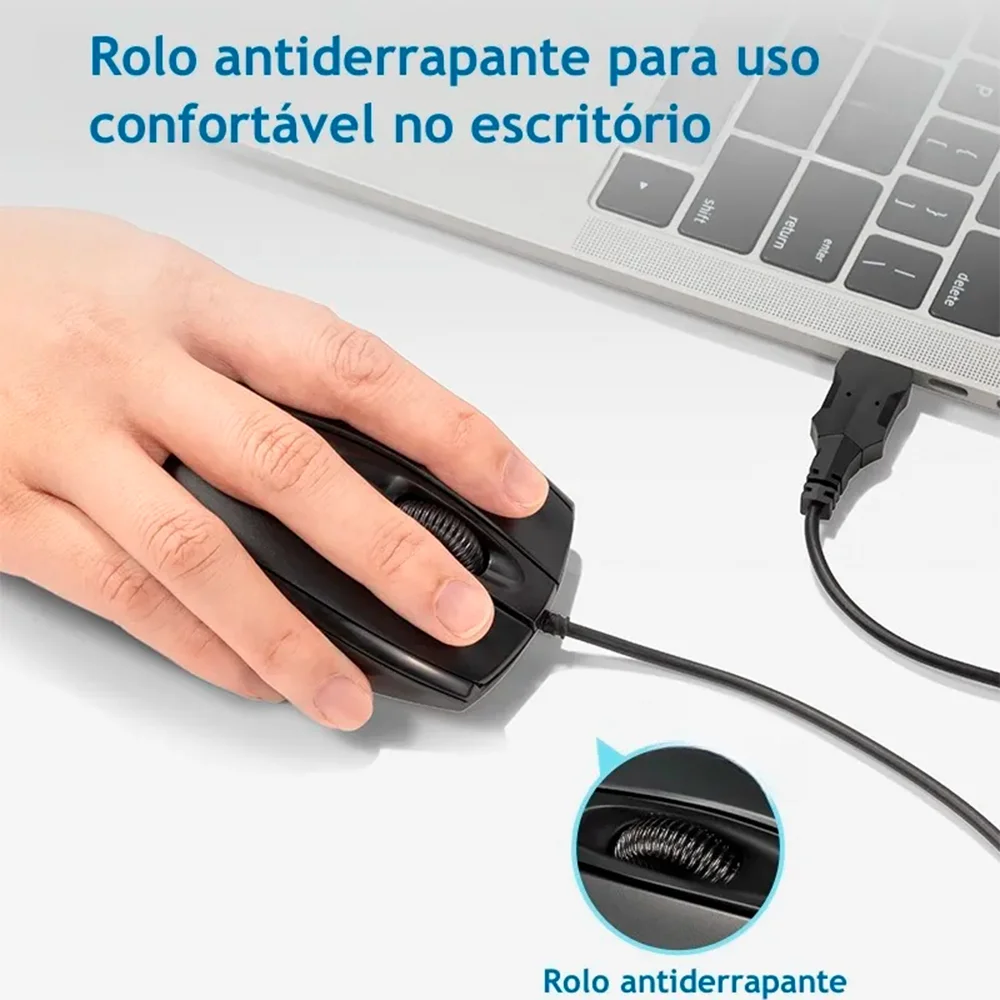 Imagem 5 de 5 do produto Mouse X4 Com Fio Usb Para PC Computador Notebook Macbook