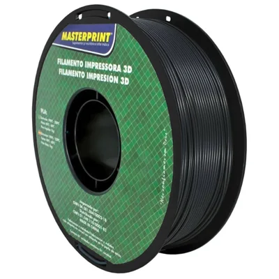 Filamento 3d - Pla Preto - Rolo 1kg (1.75mm) Der 5 - Mp