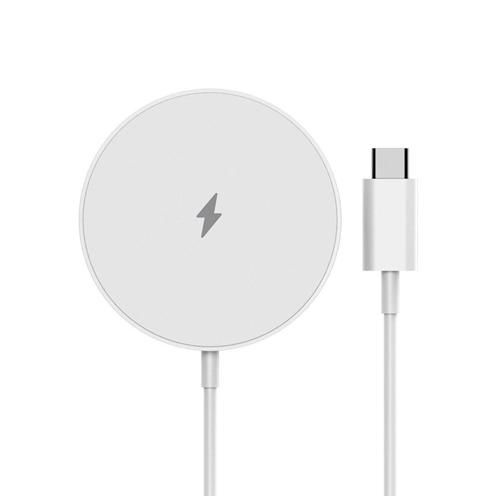 Carregador Magnético Pisen Tp-c74 Sem Fio Máx 15w Branco