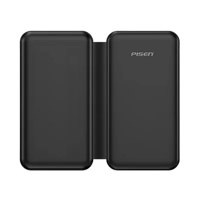 Carregador Magnético Pisen 3 In 1 Portátil Sem Fio Preto