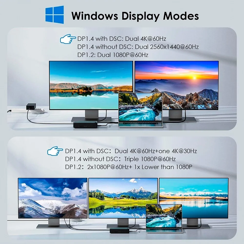 Imagem 5 de 5 do produto Hub Estação Acoplamento Usb C Wavlink 13in1 4k60hz Preto