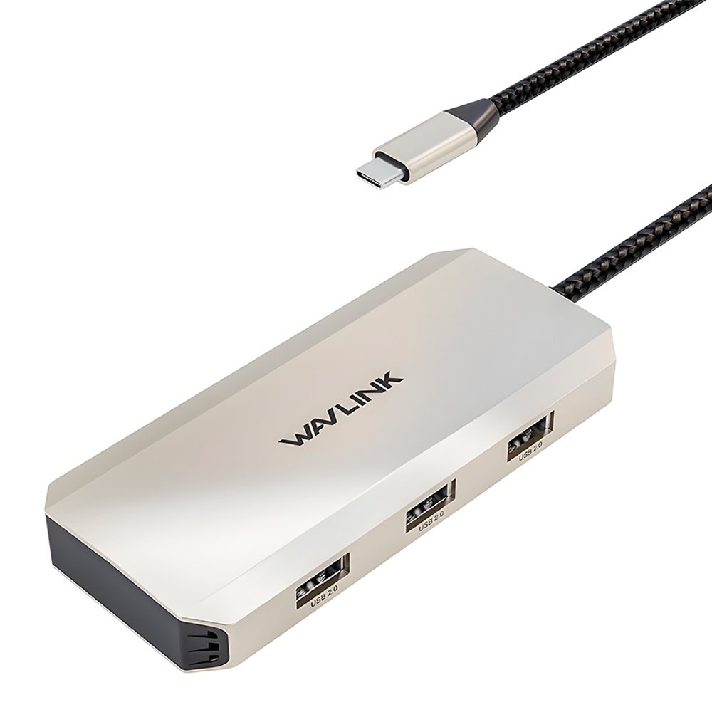 Hub Usb C Wavlink 7 Em 1 Docking Station 4k/60hz Pd 100w
