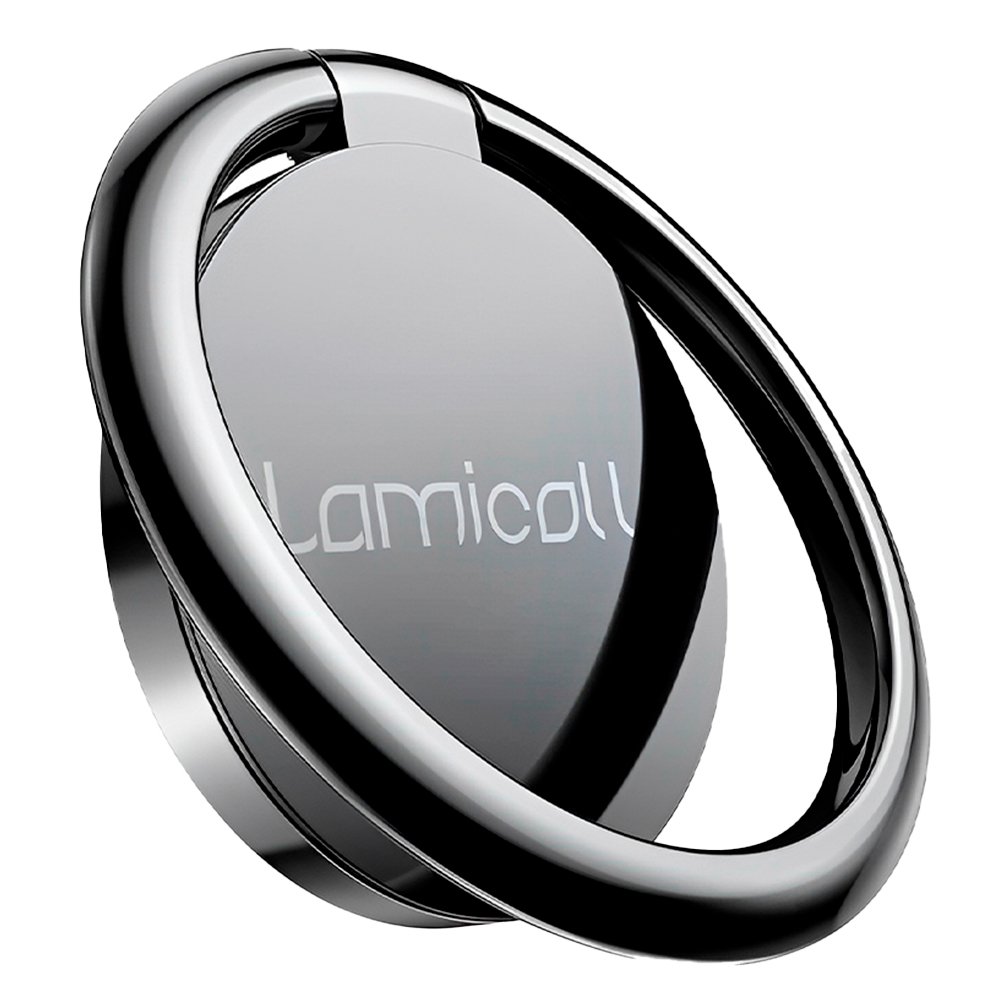 Suporte Anel Celular Lamicall Em Metal Pra Fixação Preto