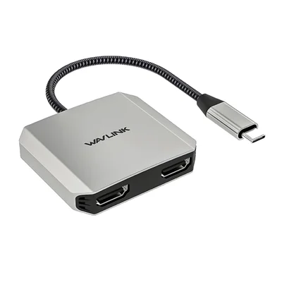 Conversor Usb C Wavlink Para Duplo HDMI 4k/60hz Pd 87w