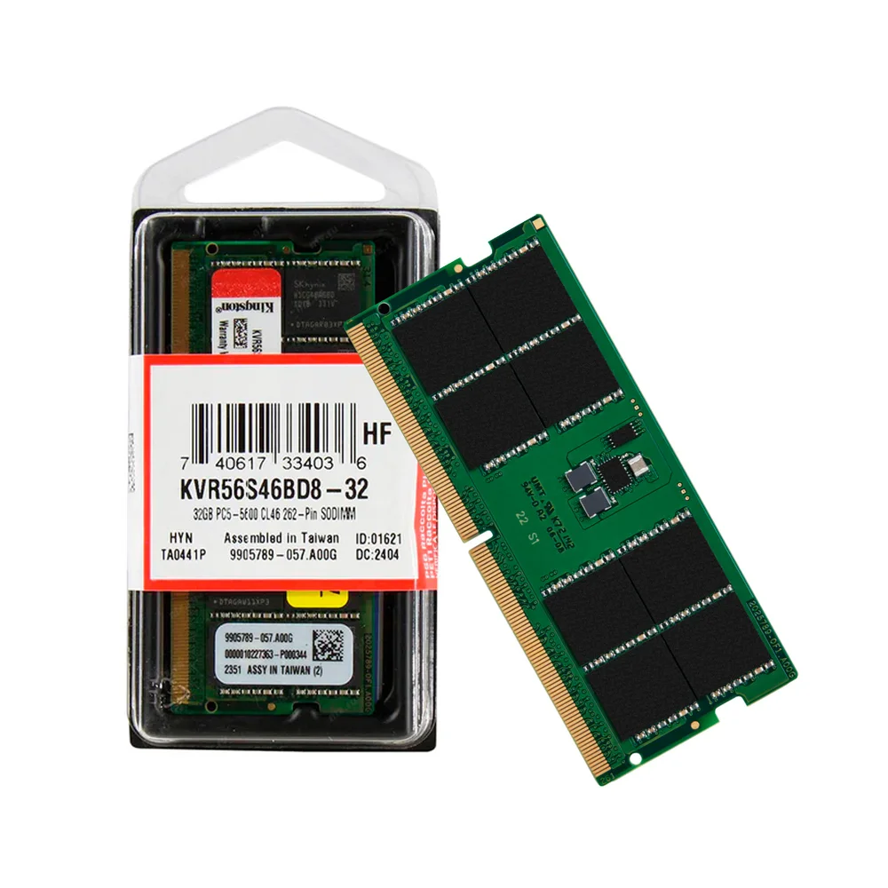 Memoria Notebook 32gb Ddr5 5600mhz C46 1.1v 2rx8 Soddim Kvr56s46bd8-32 Kingston