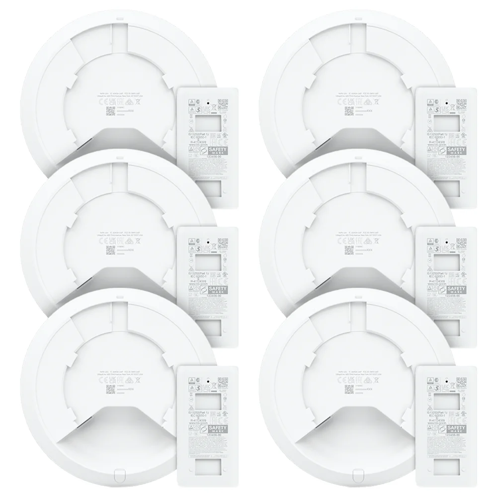 Imagem 4 de 5 do produto 6 Roteadores Wi-fi 6 Access Point 3.0 Gbps + 6 Injetores Poe | 6 U6+ Ubiquiti Com 6 Fontes 48v 15w