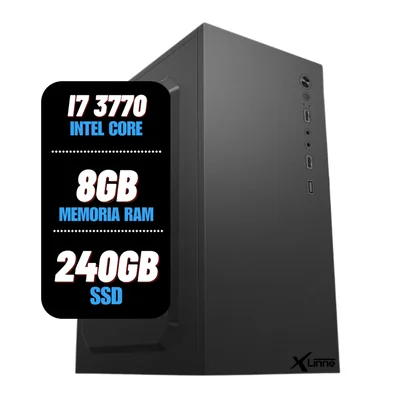 PC/Desktop/Computador Intel Core I7 3770 8Gb Ram Ssd 240gb X-Linne