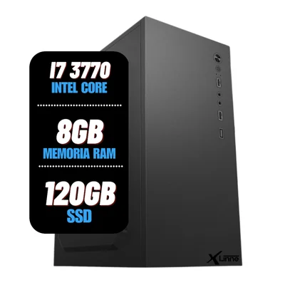 PC/Desktop/Computador Intel Core I7 3770 8Gb Ram Ssd 120gb X-Linne