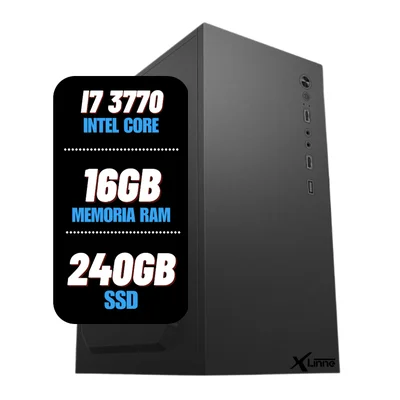 PC/Desktop/Computador Intel Core I7 3770 16Gb Ram Ssd 240gb X-Linne