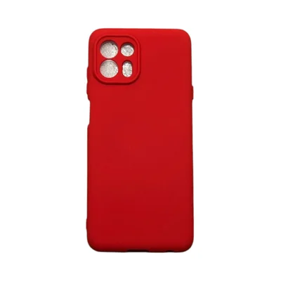 Capa Moto Edge 20 Lite Silicone Aveludada Protege Câmera Colorida Capinha Anti Impacto Moto Edge 20 Lite:vermelho
