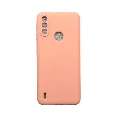 Capa Moto E7 Power Silicone Aveludada Protege Câmera Colorida Capinha Anti Impacto Moto E7 Power:rosa 02
