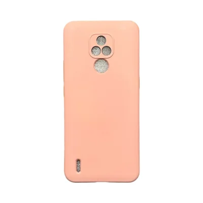 Capa Moto E7 Silicone Aveludada Protege Câmera Colorida Capinha Anti Impacto Moto E7:rosa 02