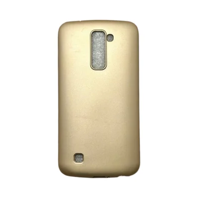 Capa Lg K10 K430 Silicone Aveludada Colorida Capinha Anti Impacto K10 K430:dourado Metalico