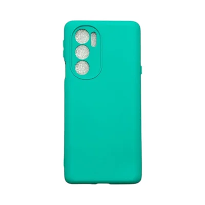 Capa Moto Edge 30 Pro Silicone Aveludada Protege Câmera Colorida Capinha Anti Impacto Mt Edge 30 Pro:verde Água