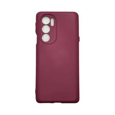 Capa Moto Edge 30 Pro Silicone Aveludada Protege Câmera Colorida Capinha Anti Impacto Mt Edge 30 Pro:vinho