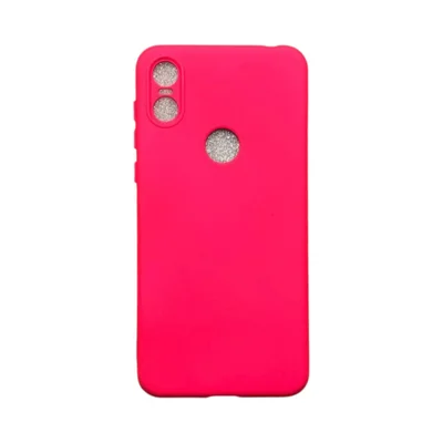Capa Moto One Silicone Aveludada Protege Câmera Colorida Capinha Anti Impacto Moto One:rosa Shock