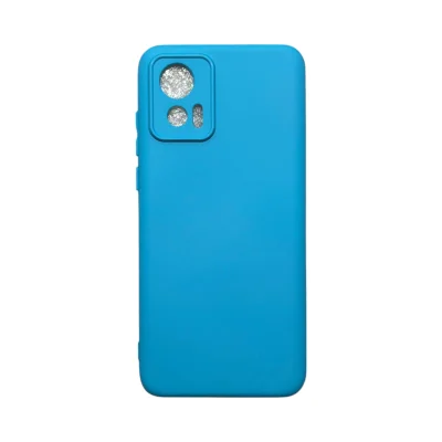 Capa Moto Edge 30 Neo Silicone Aveludada Protege Câmera Colorida Capinha Anti Impacto Moto Edge 30 Neo:azul Céu