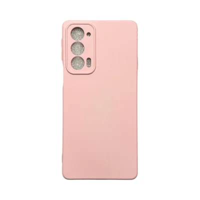 Capa Moto Edge 20 (normal) Silicone Aveludada Protege Câmera Colorida Capinha Anti Impacto Moto Edge 20:rosa 01