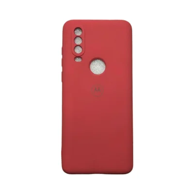 Capa Moto One Action Silicone Aveludada Colorida Capinha Anti Impacto Moto One Action:bordo