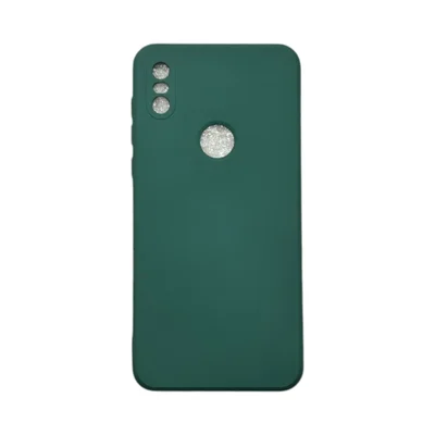 Capa Moto One Silicone Aveludada Protege Câmera Colorida Capinha Anti Impacto Moto One:verde Escuro