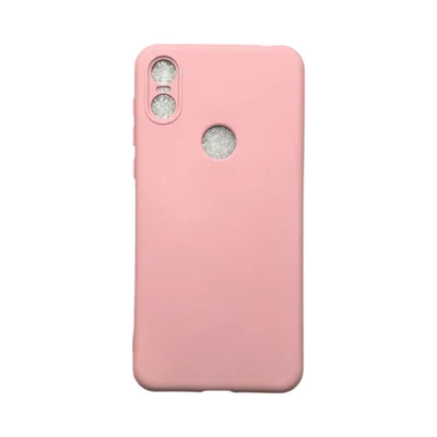Capa Moto One Silicone Aveludada Protege Câmera Colorida Capinha Anti Impacto Moto One:rosa 01