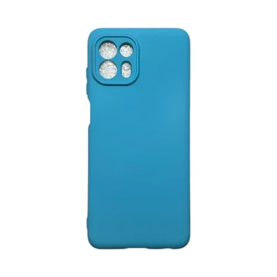 Capa Moto Edge 20 Lite Silicone Aveludada Protege Câmera Colorida Capinha Anti Impacto Moto Edge 20 Lite:azul Céu