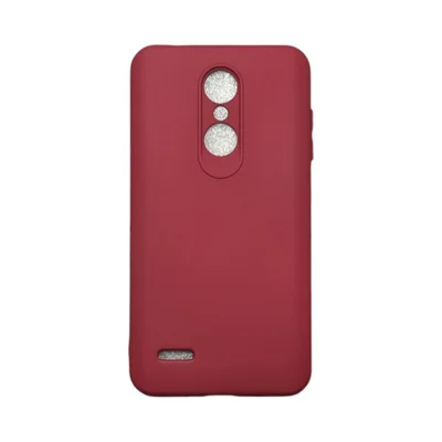 Capa Lg K11 / K11 Plus / K10 2018 Silicone Aveludada Colorida Capinha Anti Impacto Lg K11 / K10 2018:bordo