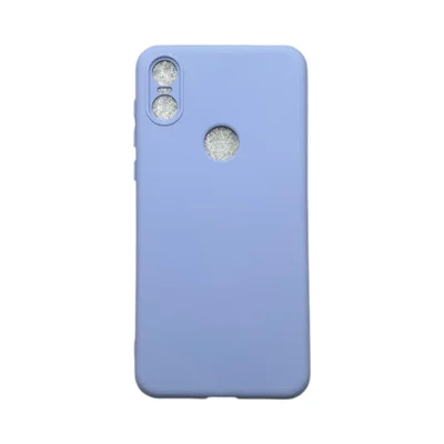 Capa Moto One Silicone Aveludada Protege Câmera Colorida Capinha Anti Impacto Moto One:lilás