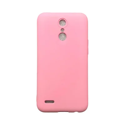 Capa Lg K10 2017 Silicone Aveludada Colorida Capinha Anti Impacto Lg K10 2017:rosa Bebê