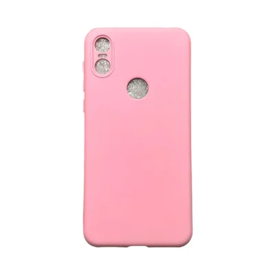 Capa Moto One Silicone Aveludada Protege Câmera Colorida Capinha Anti Impacto Moto One:rosa Bebê