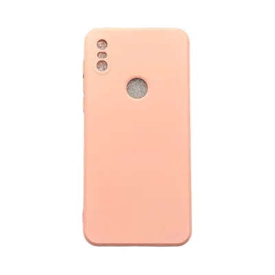 Capa Moto One Silicone Aveludada Protege Câmera Colorida Capinha Anti Impacto Moto One:rosa 02