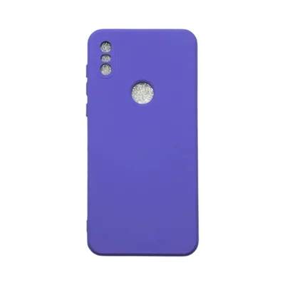 Capa Moto One Silicone Aveludada Protege Câmera Colorida Capinha Anti Impacto Moto One:roxo