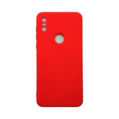 Capa Moto One Silicone Aveludada Protege Câmera Colorida Capinha Anti Impacto Moto One:vermelho
