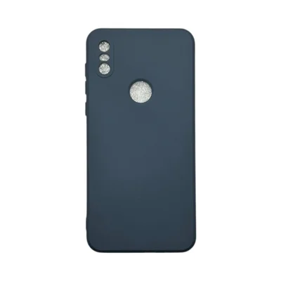 Capa Moto One Silicone Aveludada Protege Câmera Colorida Capinha Anti Impacto Moto One:cinza Escuro