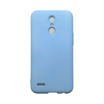 Capa Lg K10 2017 Silicone Aveludada Colorida Capinha Anti Impacto Lg K10 2017:azul Bebê